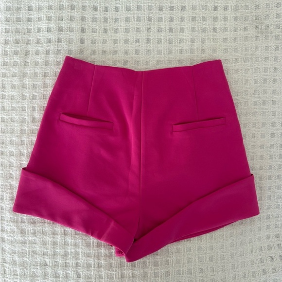 Camila Coelho High Waist Fuchsia Shorts - Picture 6 of 6